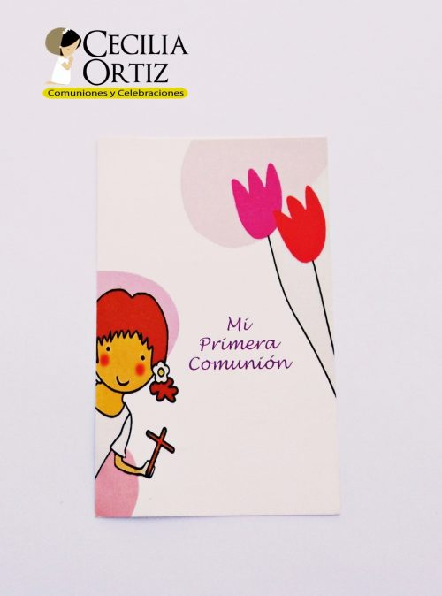 Santitos de Primera Comunión - Niña Flor (valor por docena)