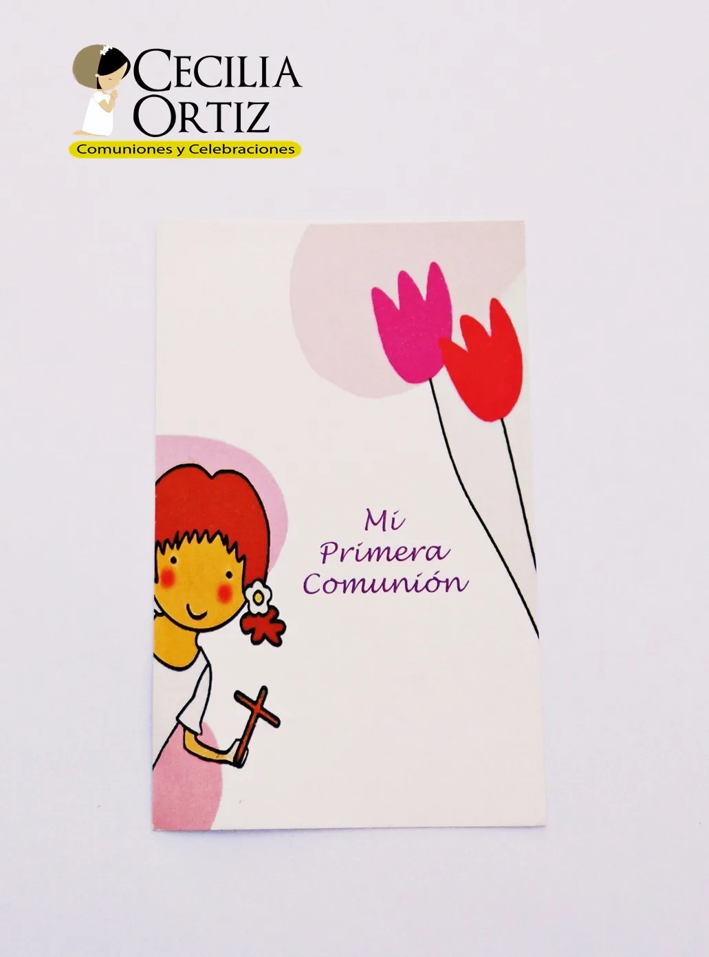 Santitos de Primera Comunión - Niña Flor (valor por docena)