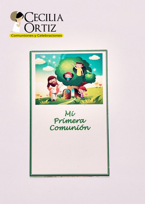 Santitos de Primera Comunión Jesús y el Árbol (valor por docena)