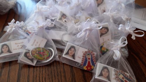 Llaveros Virgencita plis (Docena)