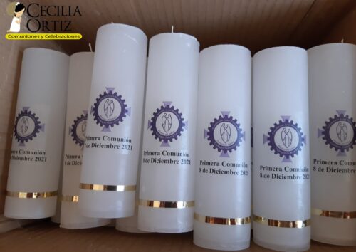 Cirios personalizados con logo